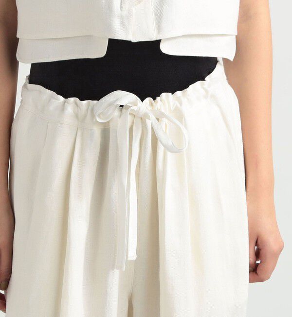 BACCA「リネンツイル タックワイドパンツ」|その他|