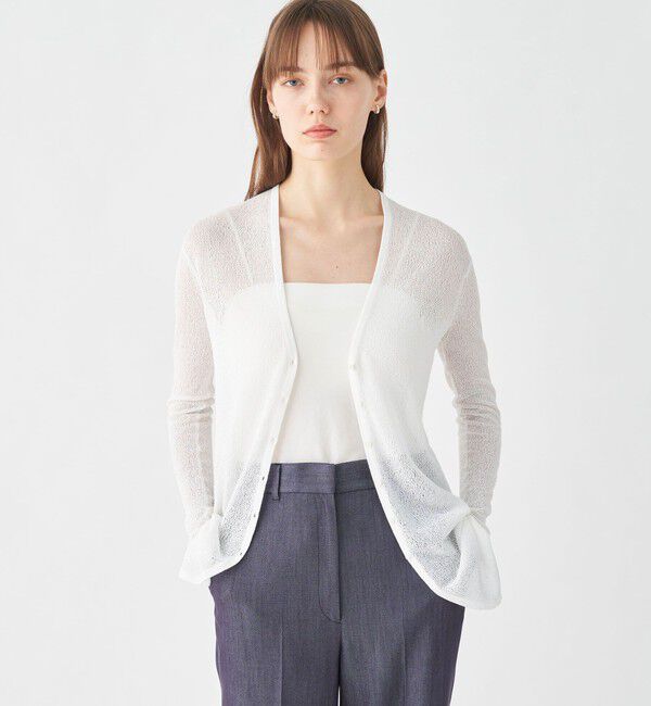 Ballsey「ライトフリーゼ Vネックカーディガン」|カーディガン|