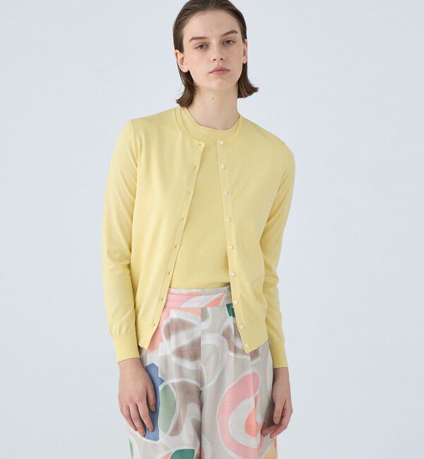 Ballsey「ハイゲージコットン クルーネックカーディガン」|カーディガン|