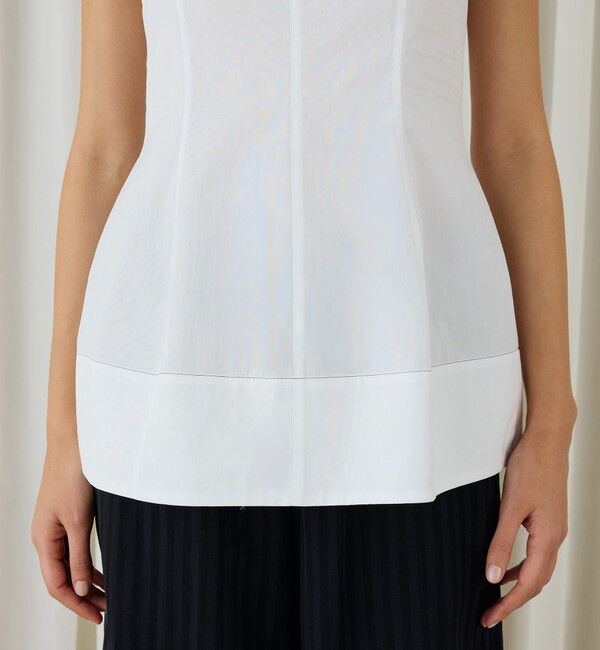 DES PRES「コットンタイプライター シェイプブラウス」|シャツ・ブラウス|