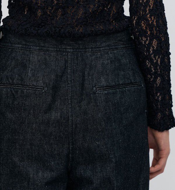 BACCA「ブラックデニム セーラーパンツ」|デニム|