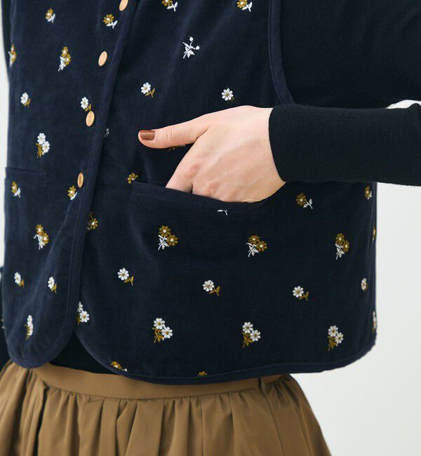 TOMORROWLAND collection「フルーロンベル リバーシブルジレ」|ベスト・ジレ|