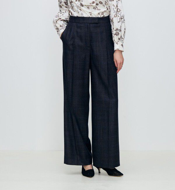 TOMORROWLAND collection「SILK AIR PANE タックワイドパンツ」|その他|