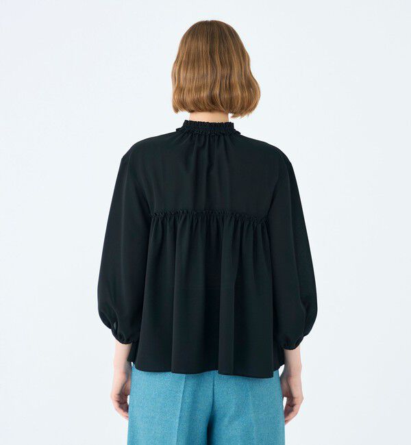 Ballsey「シアートロピカル ボリュームギャザーブラウス」|シャツ・ブラウス|