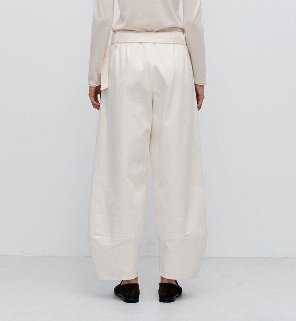 BACCA「コットンポリエステルビンテージギャバジン ベルトワイドパンツ」|その他|