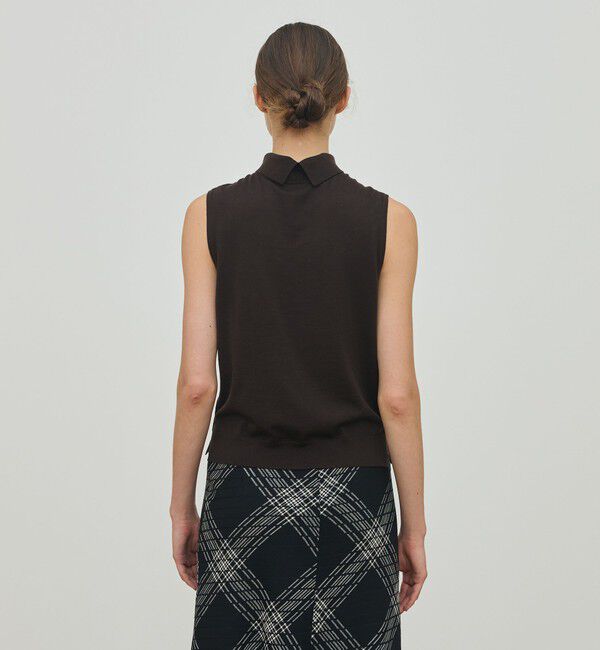 DES PRES「ウーステッドウール ノースリーブプルオーバー」|ニット・セーター|