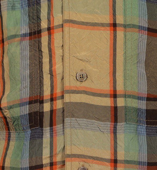 TOMORROWLAND MENS「レーヨン ダブルポケット チェックシャツ Lyria」|シャツ・ブラウス|