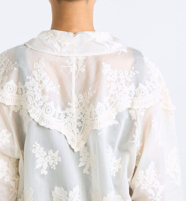 Edition「シアーエンブロイダリー ブラウス」|シャツ・ブラウス|