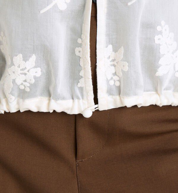 Edition「シアーエンブロイダリー ブラウス」|シャツ・ブラウス|