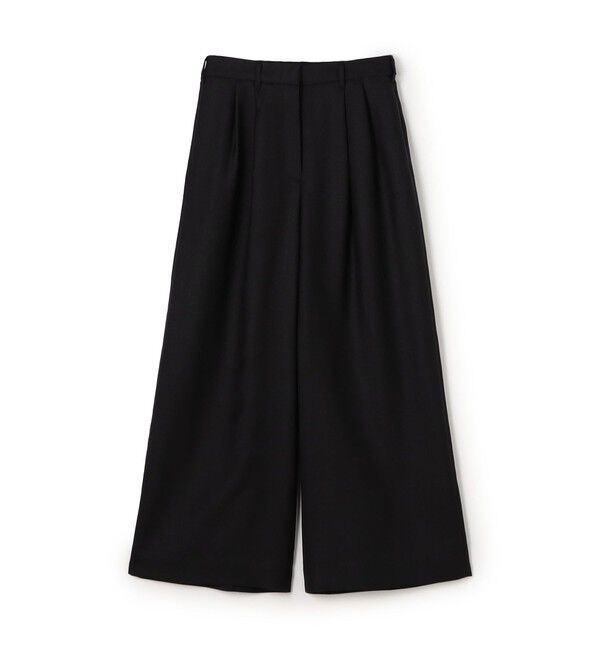 Ballsey「ライトカルゼ タックワイドパンツ」|その他|19 ブラック