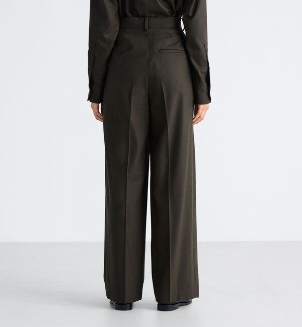 Edition「ウールメルトンポプリン 2タックワイドスラックス」|スラックス|