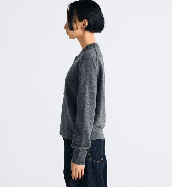 Edition「エクストラファインウール クルーネックカーディガン」|カーディガン|