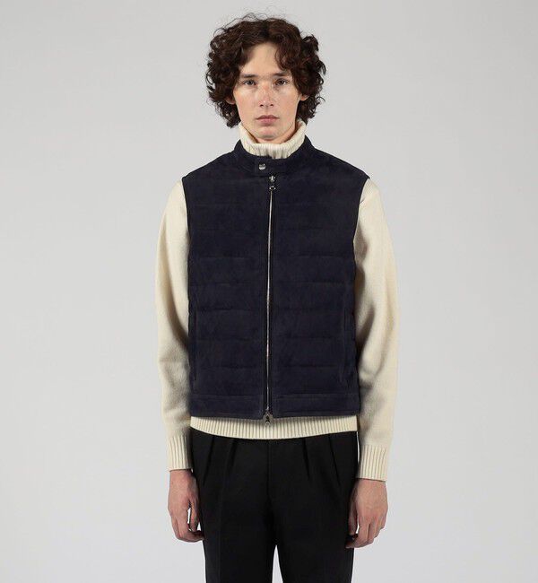 TOMORROWLAND MENS「【別注】EMMETI JURI スエード ダウンベスト」|ダウンベスト・ベスト|