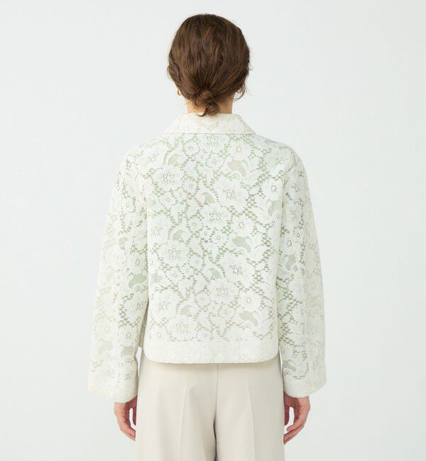 Ballsey「【WEB先行予約】フラワーコードレース ステンカラーブルゾン」|ブルゾン・スタジャン|