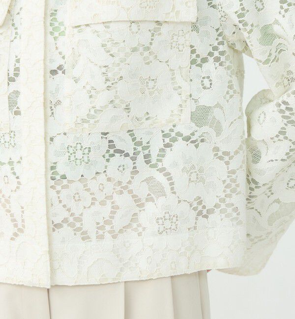 Ballsey「【WEB先行予約】フラワーコードレース ステンカラーブルゾン」|ブルゾン・スタジャン|