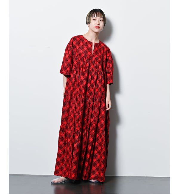  「AFRICAN WAX PRINT DRESS：ワンピース」|ワンピース|