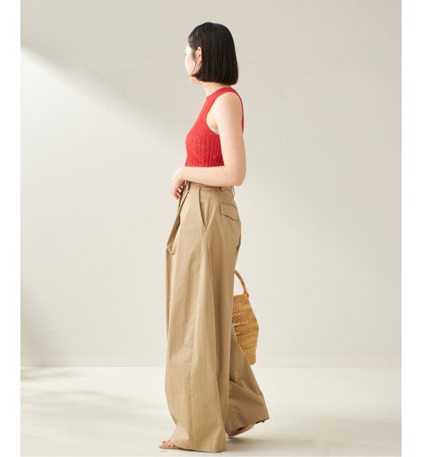 Plage「ENRICA / エンリカ SHEER RIB ノースリーブ」|ニット・セーター|