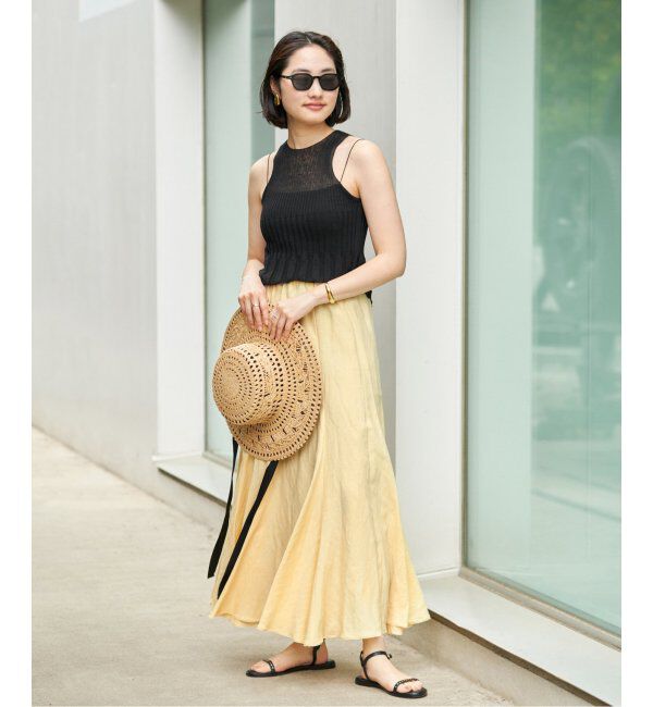 Plage「ENRICA / エンリカ SHEER RIB ノースリーブ」|ニット・セーター|