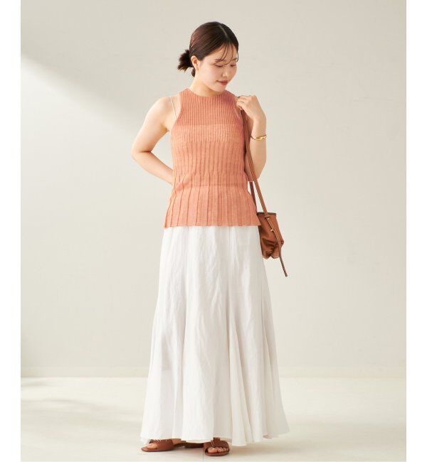 Plage「ENRICA / エンリカ SHEER RIB ノースリーブ」|ニット・セーター|