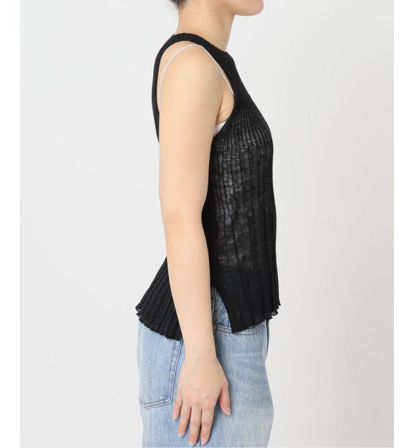 Plage「ENRICA / エンリカ SHEER RIB ノースリーブ」|ニット・セーター|