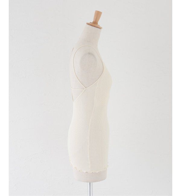 IENA「HAKUJI/ハクジ RANDOM RIB OPEN BACK CAMI キャミソール H232507」|キャミソール|