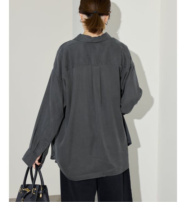 SLOBE IENA「《セットアップ対応可》製品染めシャツ」|シャツ・ブラウス|