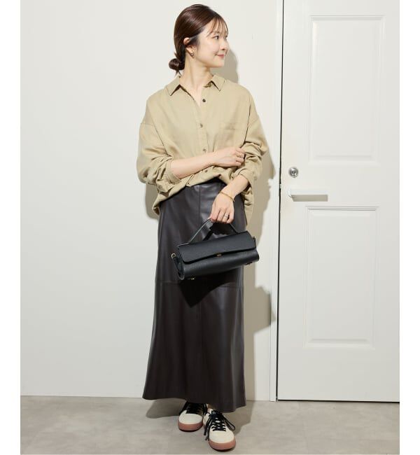 SLOBE IENA「《セットアップ対応可》製品染めシャツ」|シャツ・ブラウス|