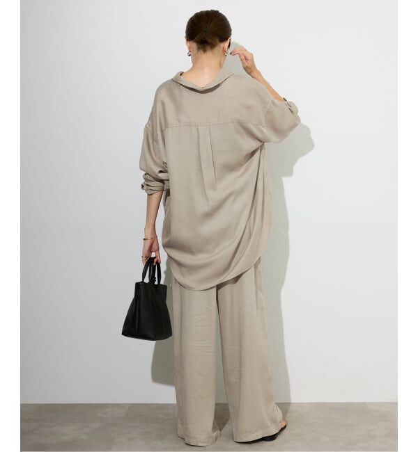 SLOBE IENA「《セットアップ対応可》製品染めシャツ」|シャツ・ブラウス|