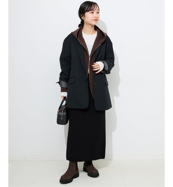 SLOBE IENA「《セットアップ対応可/追加》ウォッシャブルスムースニットスカート」|スカート|