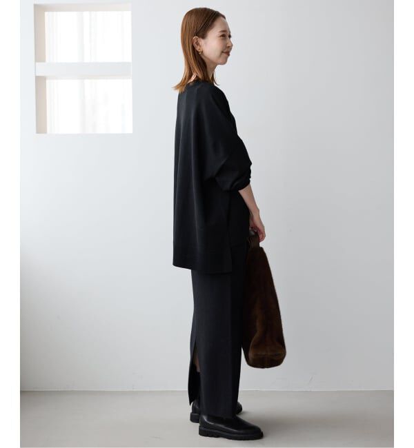 SLOBE IENA「《セットアップ対応可/追加》ウォッシャブルスムースニットスカート」|スカート|