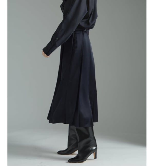 VERMEIL par iena「《追加》サテンプリーツスカート」|スカート|