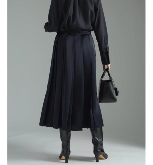 VERMEIL par iena「《追加》サテンプリーツスカート」|スカート|