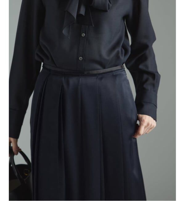 VERMEIL par iena「《追加》サテンプリーツスカート」|スカート|