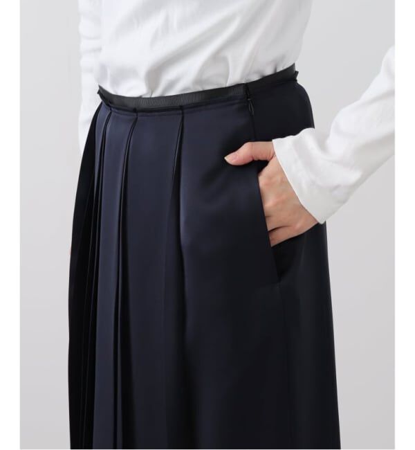 VERMEIL par iena「《追加》サテンプリーツスカート」|スカート|