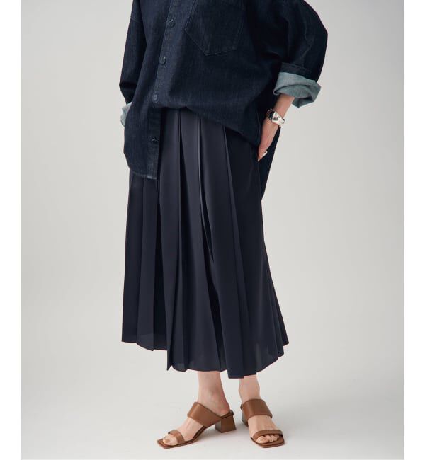 VERMEIL par iena「《追加》サテンプリーツスカート」|スカート|