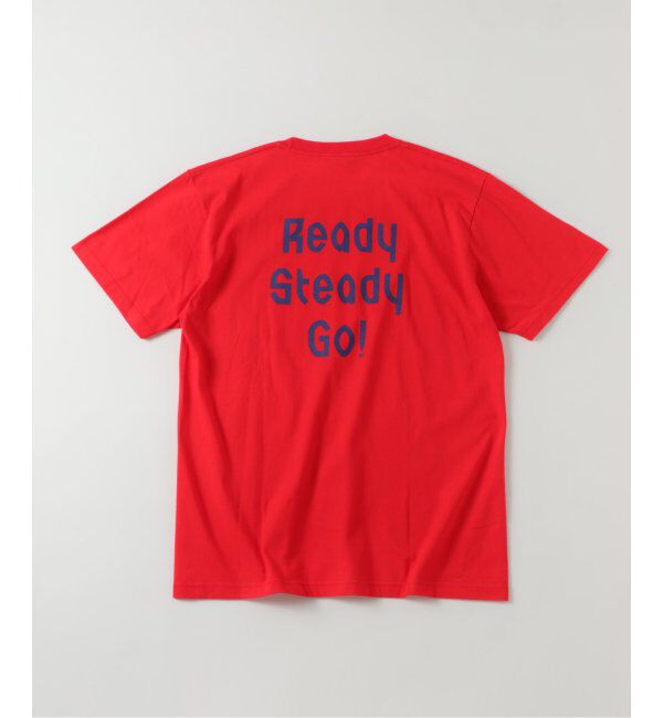 EDIFICE「Ready Steady Go! / レディーステディゴー 別注 プリント Tシャツ」|Tシャツ・カットソー|レッド