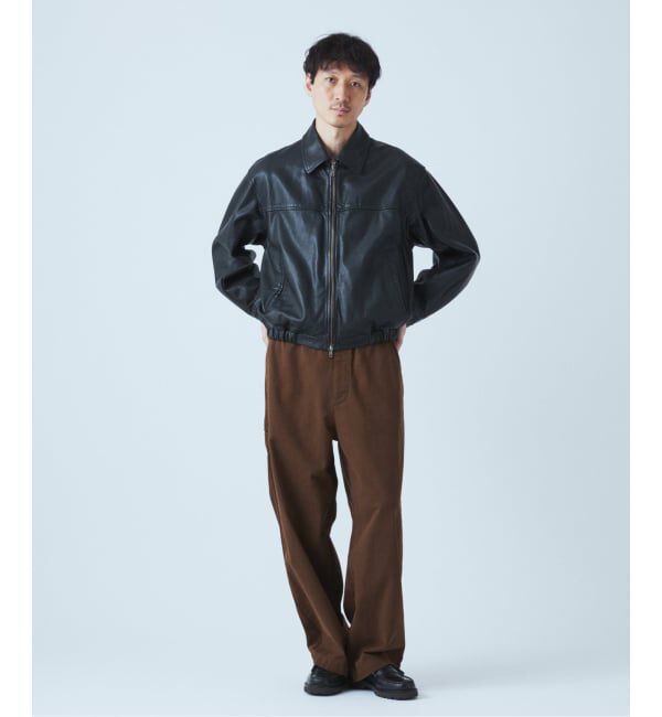 JOURNAL STANDARD「シープ レザー ウォッシュド ジップ ブルゾン」|ライダースジャケット|
