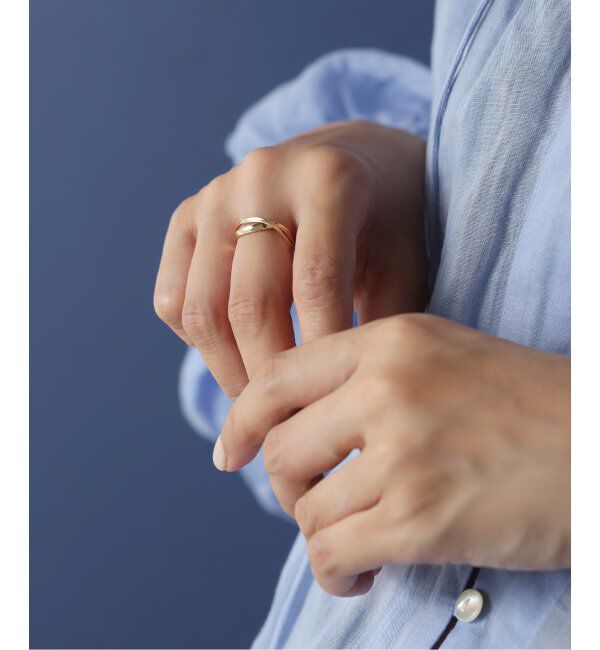 Lilas by Spick&Span「2ラインツイストモチーフリング K10」|リング|