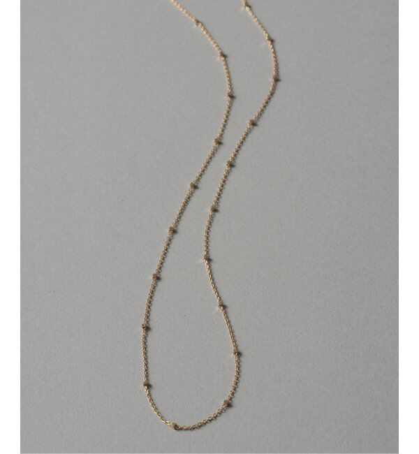 Lilas by Spick&Span「グリッターチェーン55cmネックレス K10」|ネックレス|