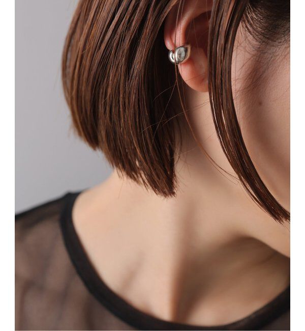 Spick and Span「【SAMH by LILAS】カフイヤリングビーン SV（片耳）」|イヤーカフ|