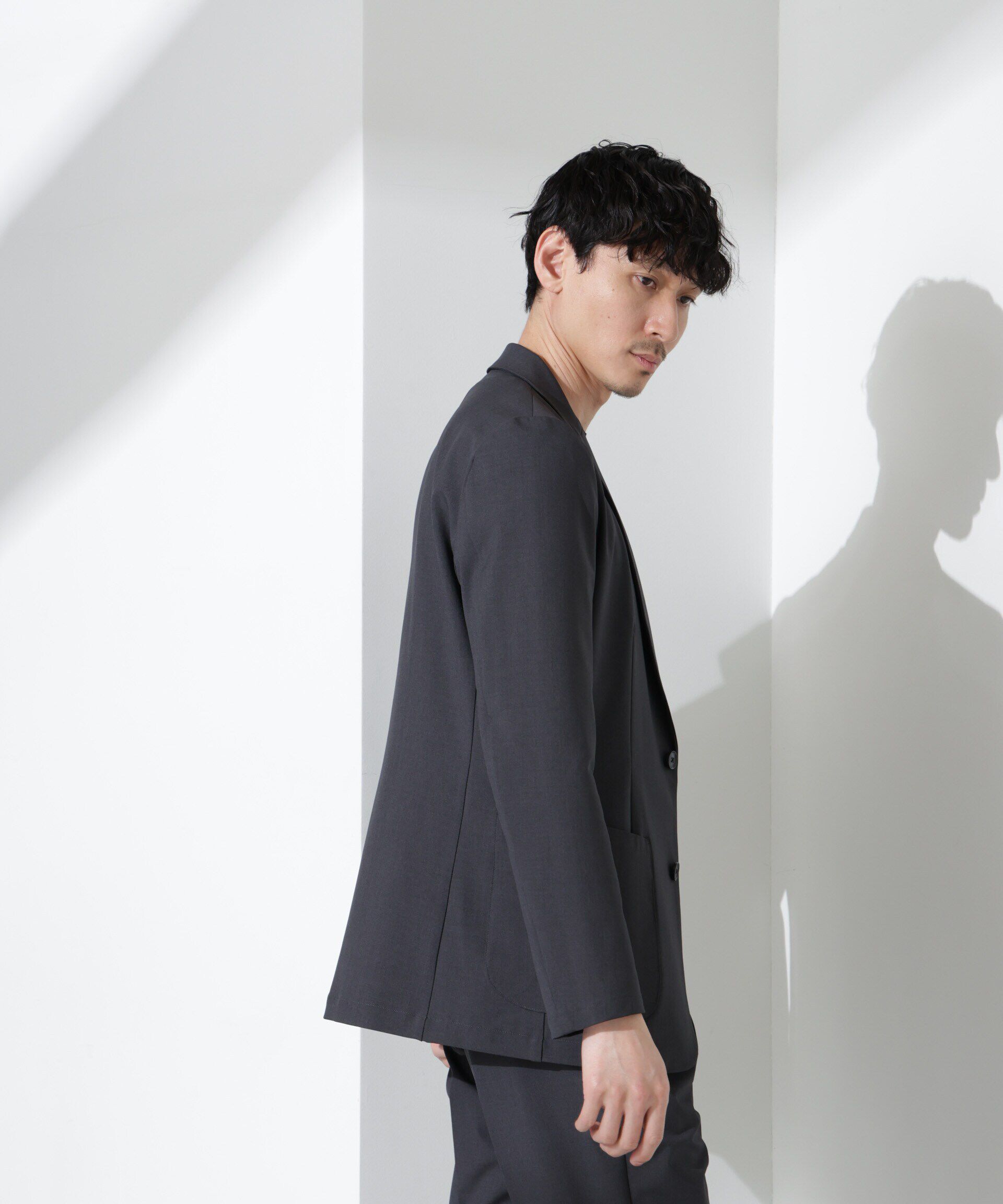 nano･universe「ドライストレッチ セットアップ」|スーツ|