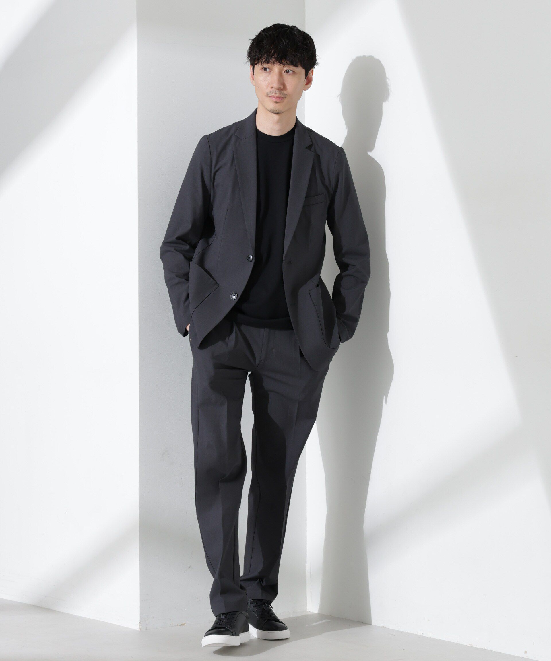 nano･universe「ドライストレッチ セットアップ」|スーツ|