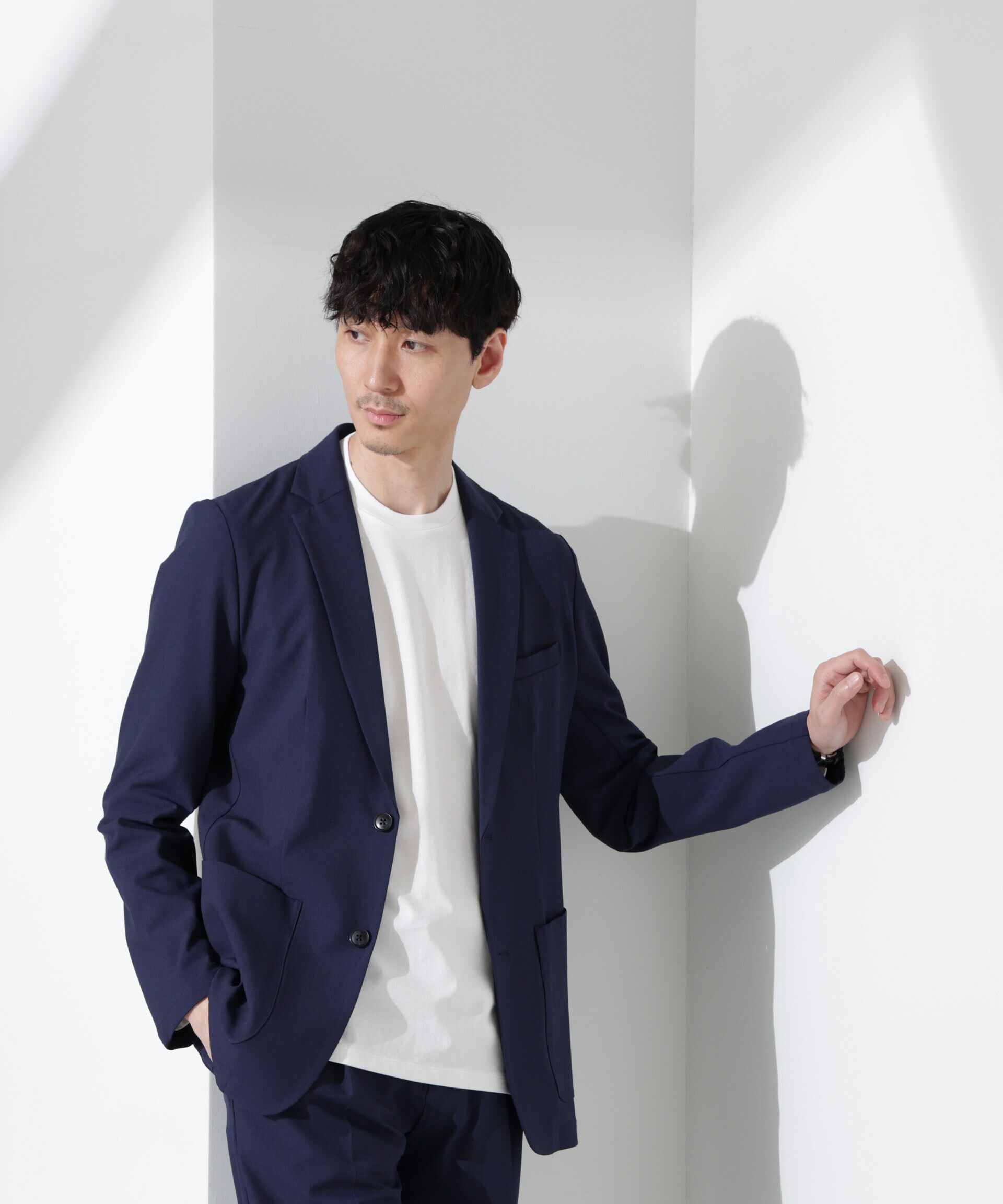 nano･universe「ドライストレッチ セットアップ」|スーツ|