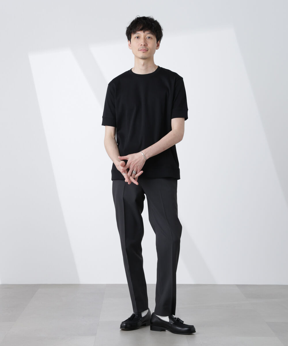 nano･universe「[FORMAL JERSEY]クルーネックカットソー半袖」|Tシャツ・カットソー|