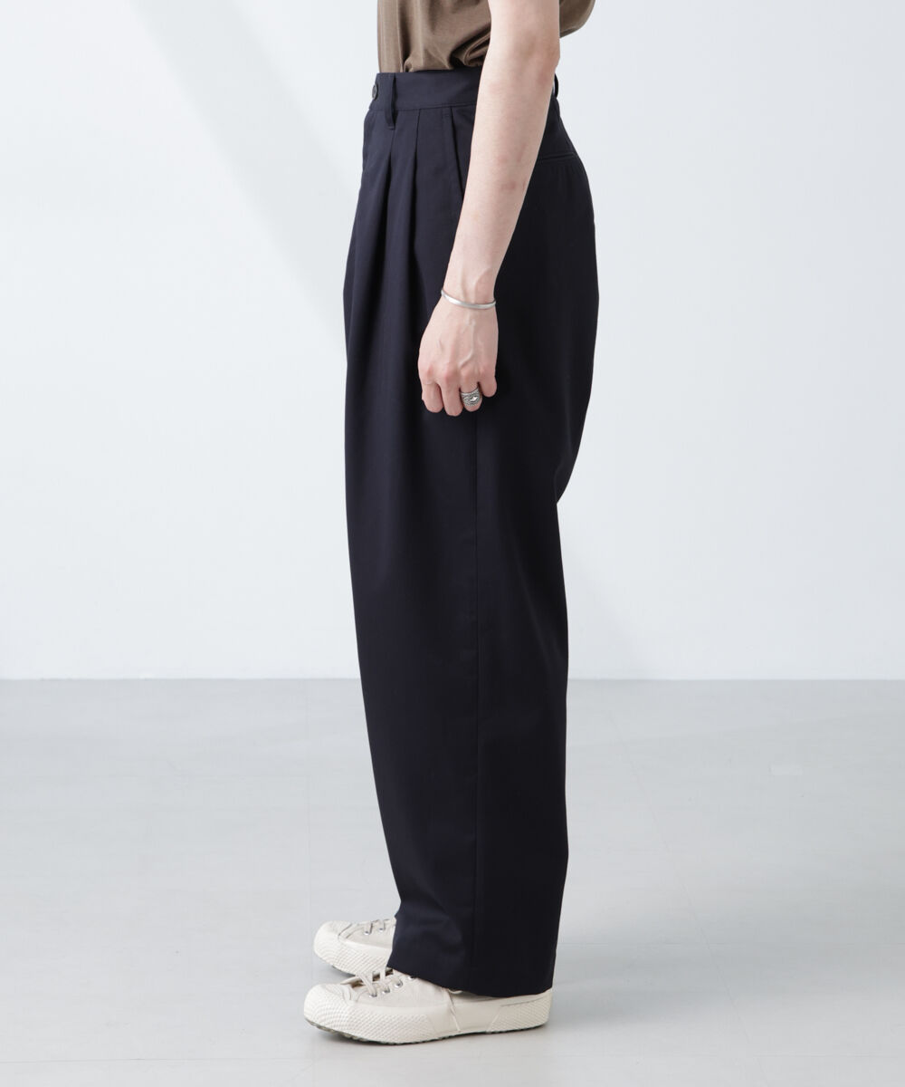 nano･universe「「大人のワイドパンツ」2タックワイドトラウザーズ」|チノ|