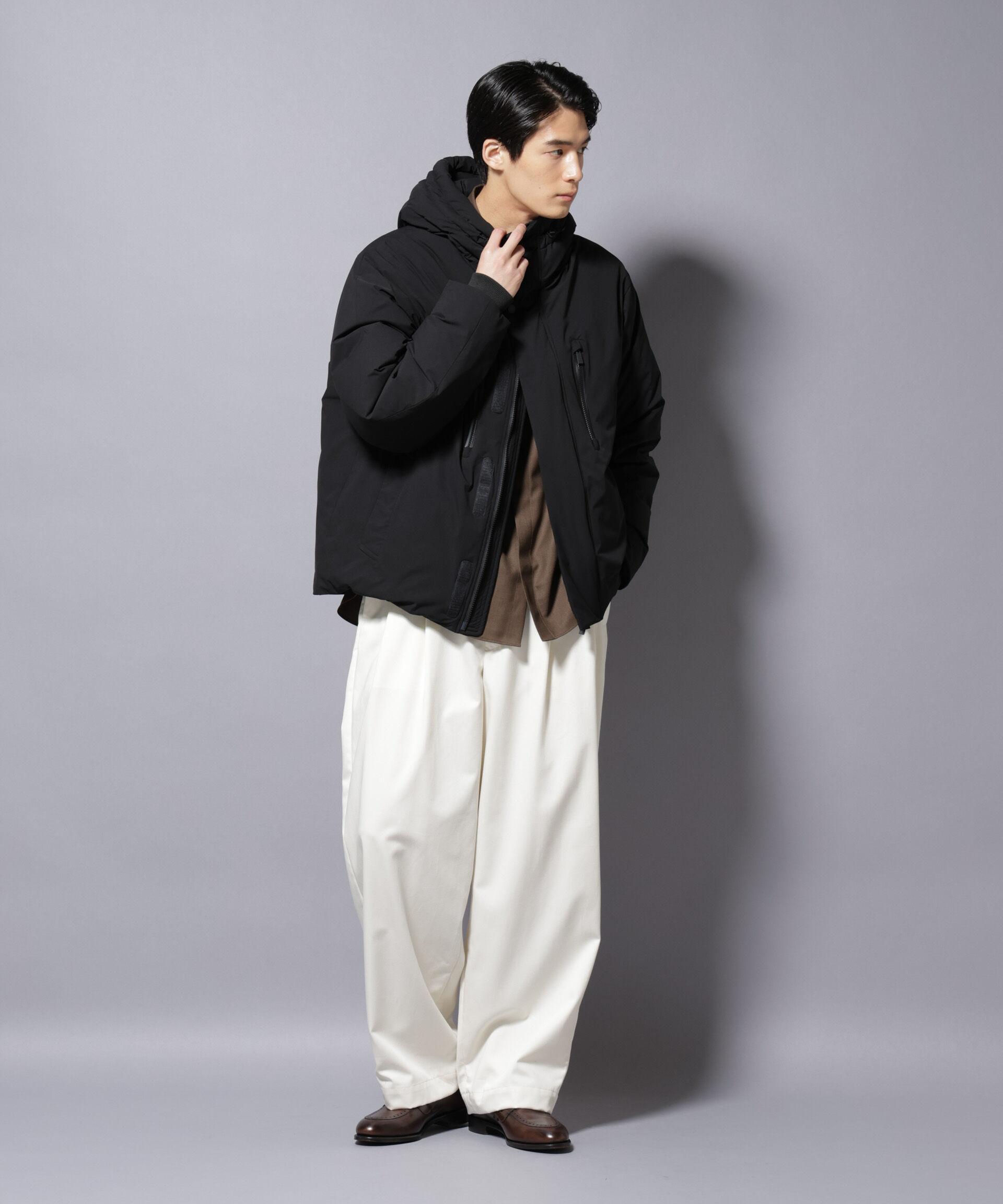 nano･universe「「西川ダウン(R)」SOLOTEXショートダウン」|ダウン|