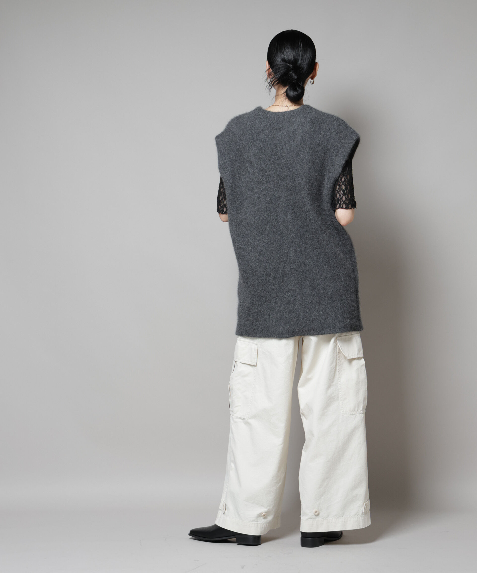 nano･universe「ウォッシャブルフォックスリバーニットジレ」|ニット・セーター|