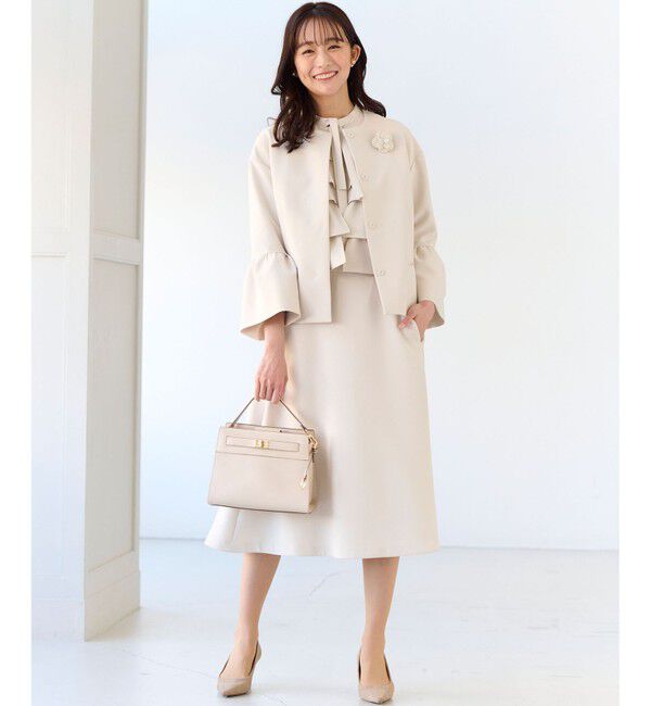 組曲「【KUMIKYOKU NAVY】コンフォータブルドレープ フリルブラウス」|シャツ・ブラウス|