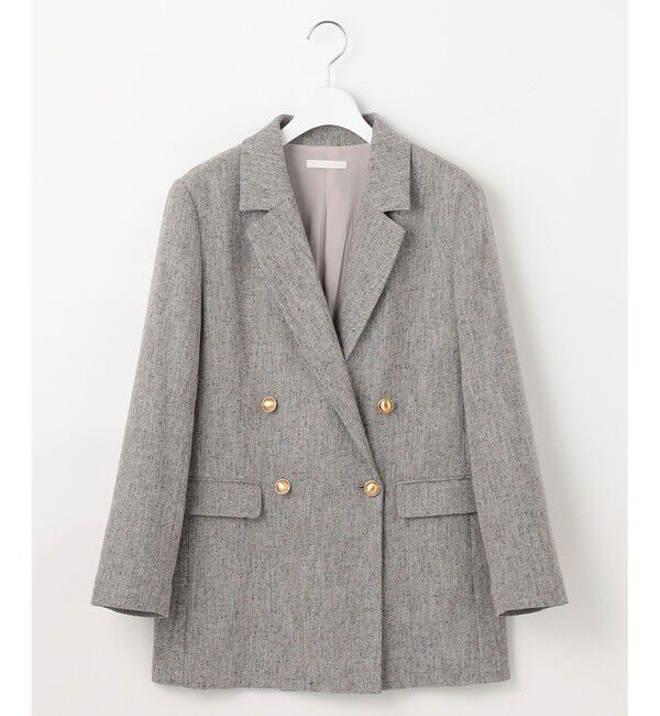 自由区「【SHIHOさん着用】シルクネップツイード ジャケット」|テーラードジャケット|