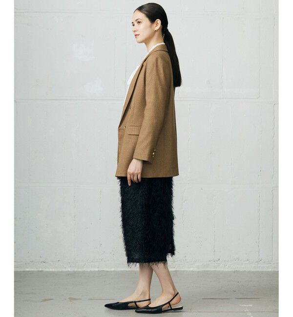 自由区「【SHIHOさん着用】シルクネップツイード ジャケット」|テーラードジャケット|